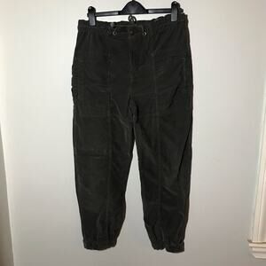 We the free Angelo charcoal grey S corduroy jogger oversized baggy elastic waist